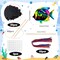 “80-Piece Tropical Fish Scratch Card Kit for Kids – Rainbow Ocean Fish Paper Crafts with Wooden Stick and Ribbon, Sea Animal Ornaments for Under the Sea Party Favors, Summer DIY Party Supplies